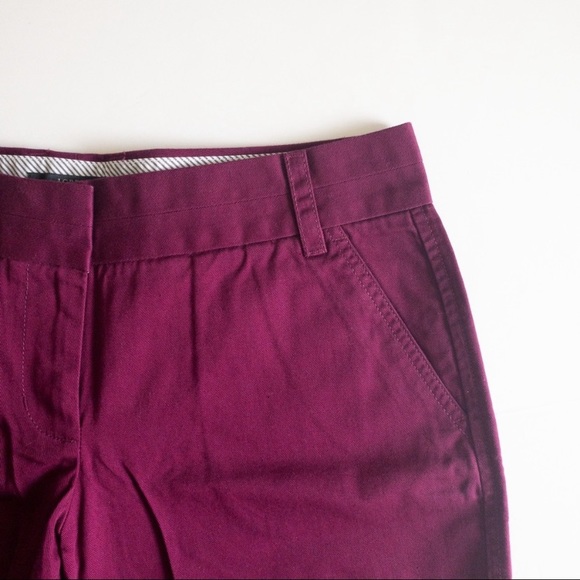 J.Crew Purple (Raspberry) Chino Shorts Size 4 - Picture 2 of 7